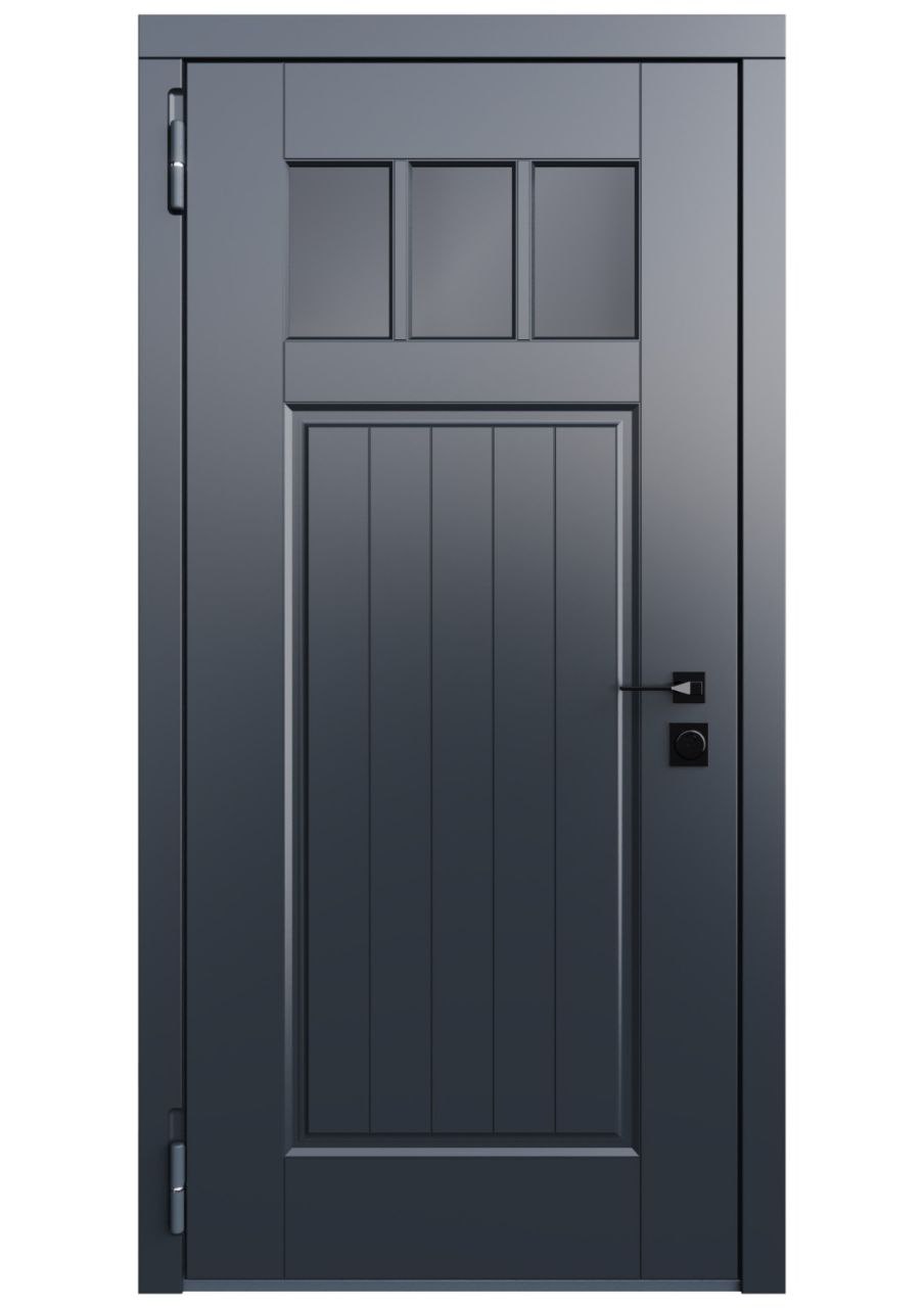 Сиальная входная дверь трехконтурная Терморазрыв Модель Романс