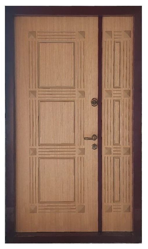 Входная дверь металлическая двухстворчатая RS871