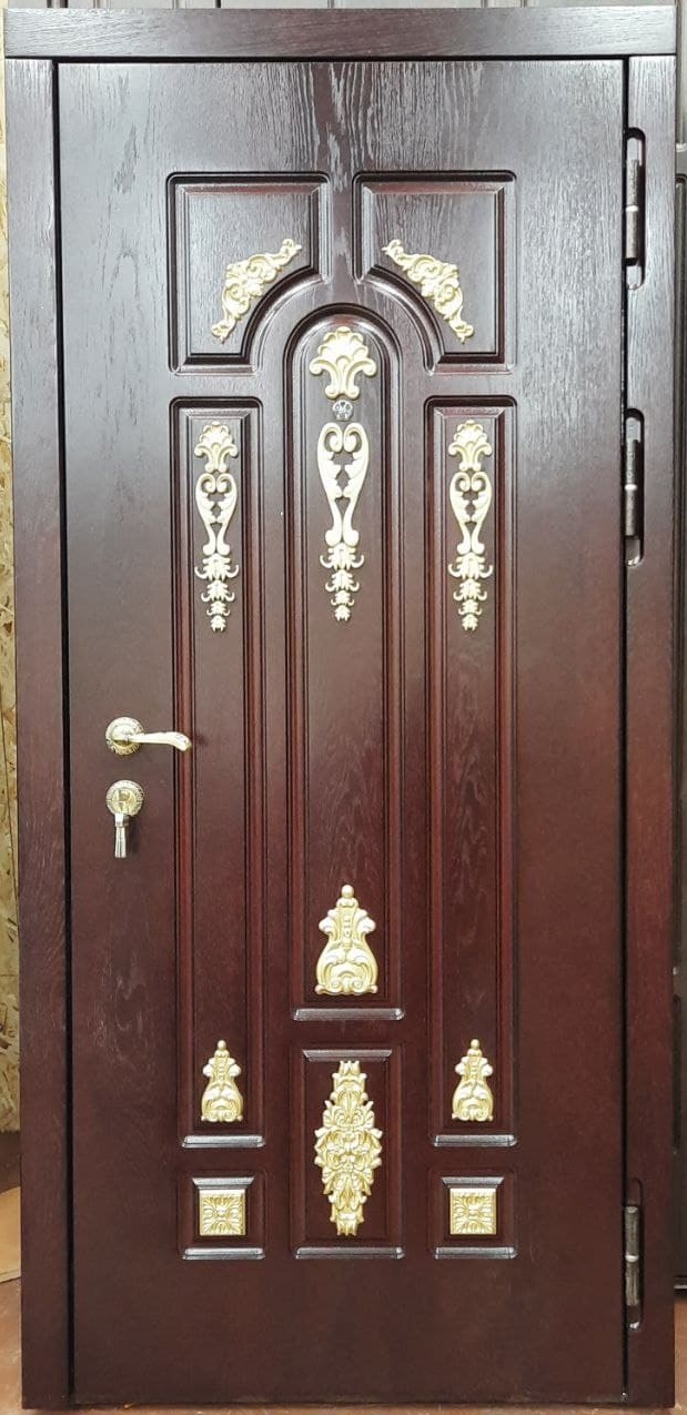 Стальная входная дверь в коттедж RS-808