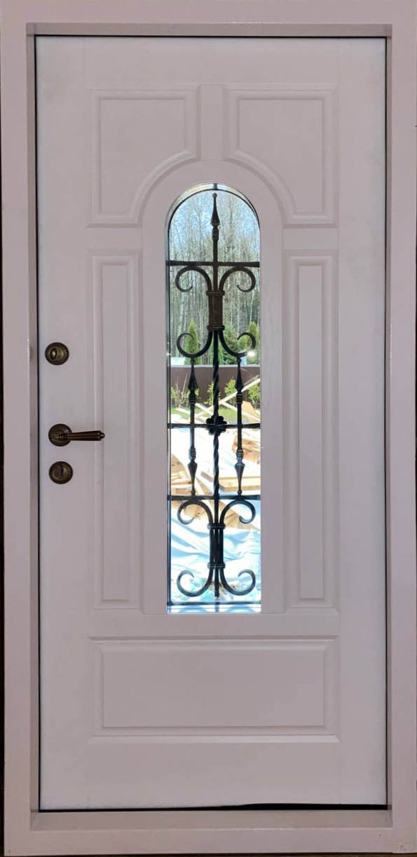 Стальная входная дверь в коттедж RS-84