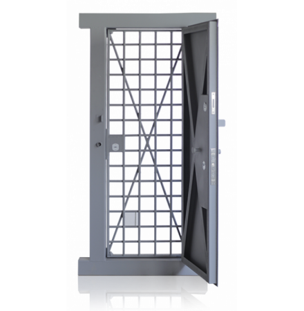 Стальная двойная входная дверь в КХО RS-327