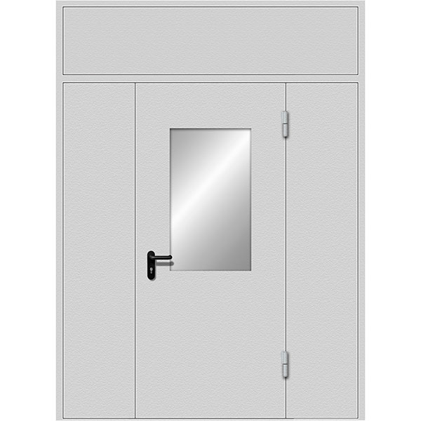 Стальная входная дверь с фрамугами RS-280