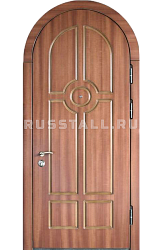 Арочная металлическая входная дверь RS142 - Изображение